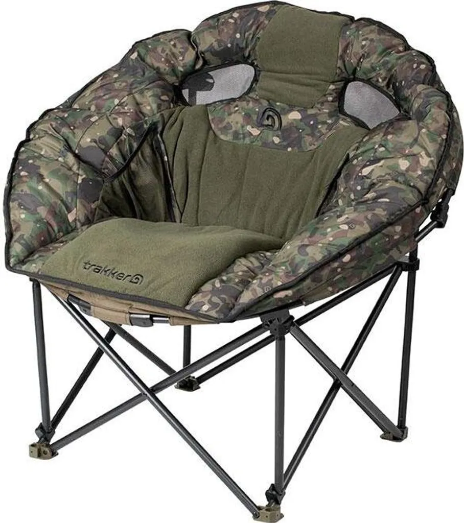 Siège Carpiste Trakker Levelite Camo Luna - Fauteuil de Pêche Confortable