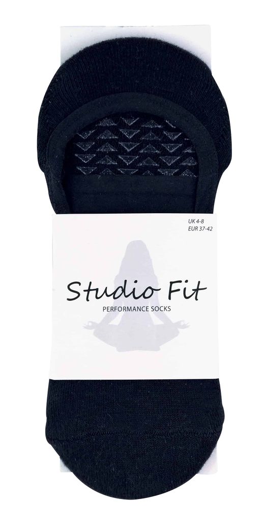 2er Pack Damen Baumwolle Bunt Antirutsch Yoga Socken mit Fersenpolster