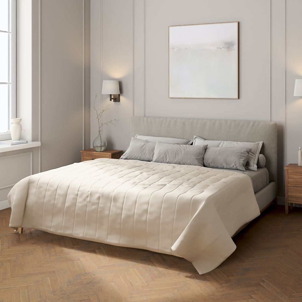 Tagesdecke mit Streifen-Steppung