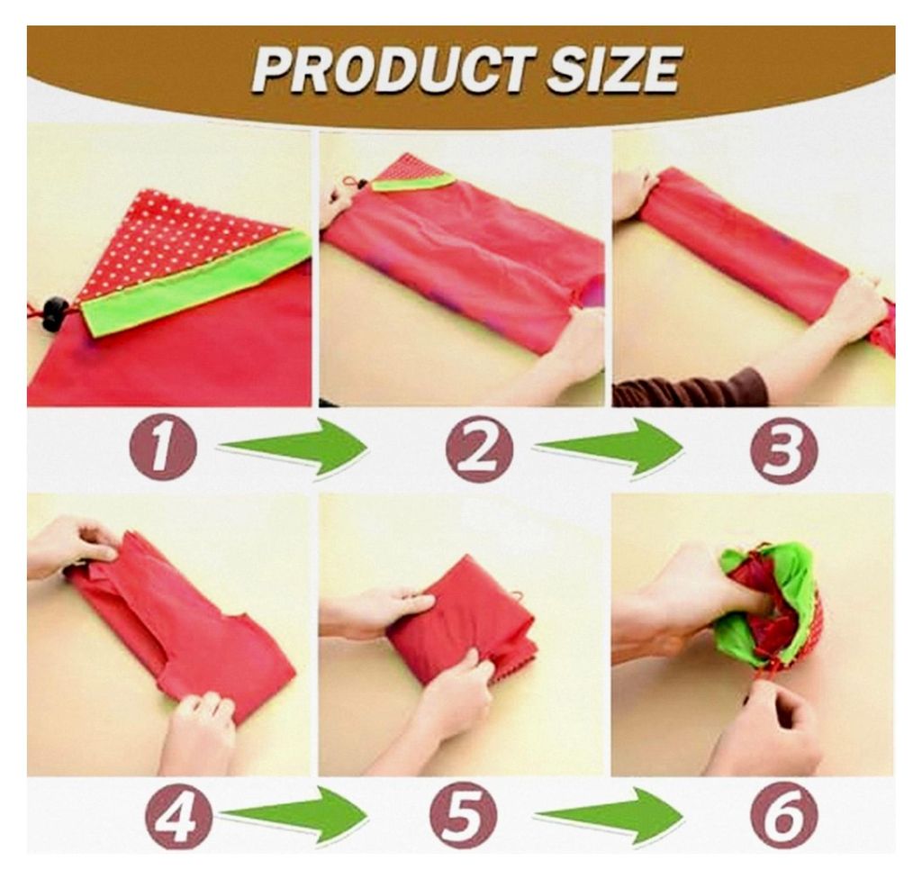 6 Stück Faltbare Einkaufstaschen, Tragbare Einkaufstaschen, Obst Aufbewahrungstaschen, für den Lebensmitteleinkauf, Reisen und den Alltag