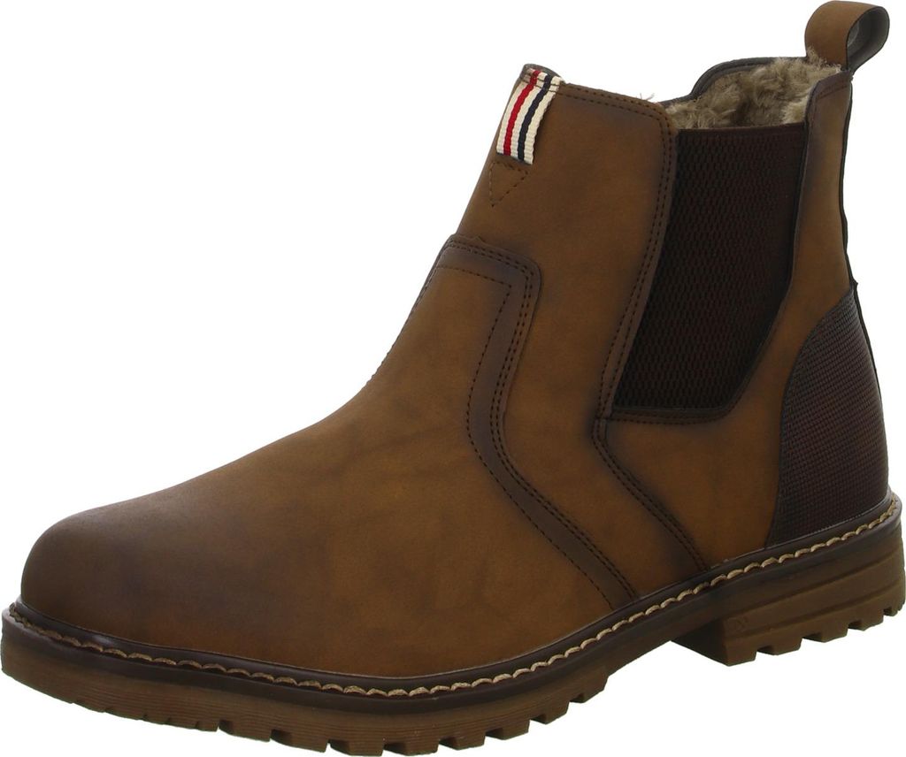 living UPDATED Herren-Stiefelette Chelsea Boot Braun, Farbe:braun, EU Größe:45