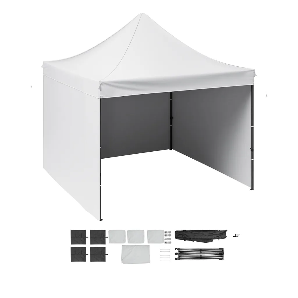 Tonnelle de Jardin 6-8 Personnes Pavillon Camping et Réception Blanc