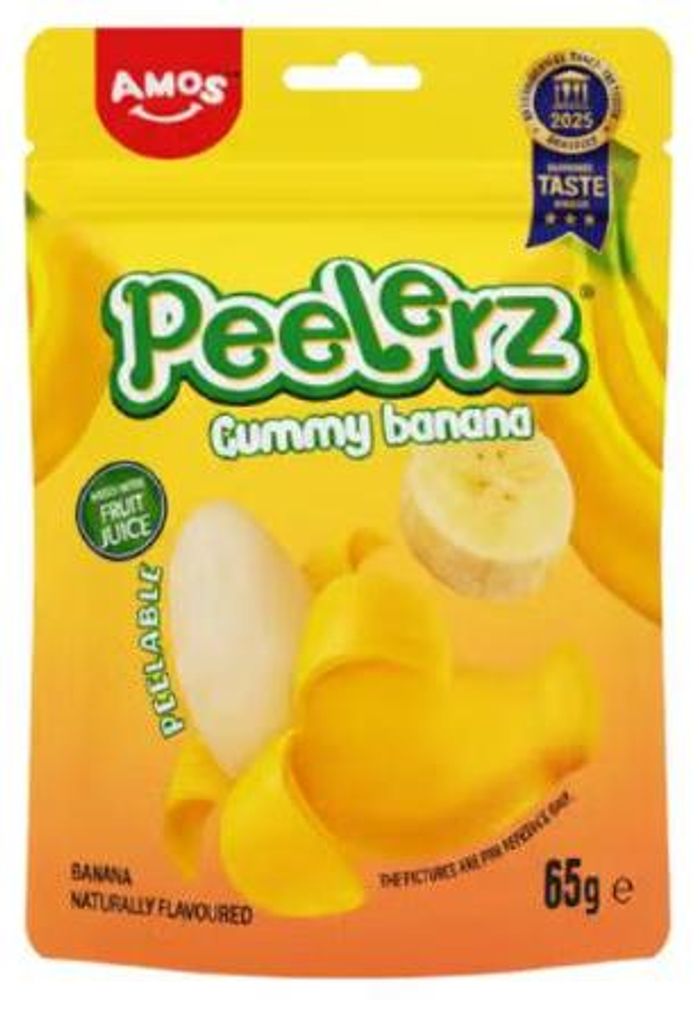 Amos Peelerz Banana gommosa 65g Immagine del prodotto 