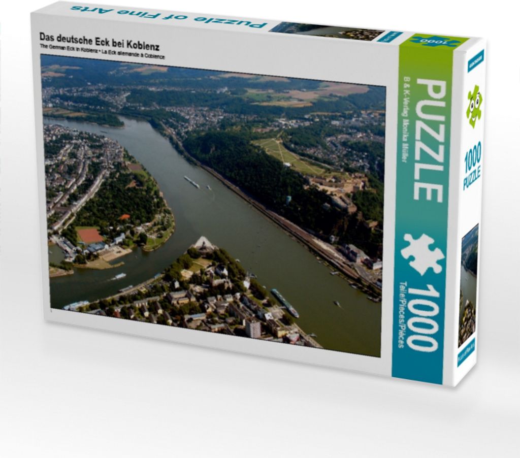 Calvendo Das deutsche Eck bei Koblenz 1000 Teile Puzzle quer 640x480mm, & K-Verlag Monika Müller B; 7426219