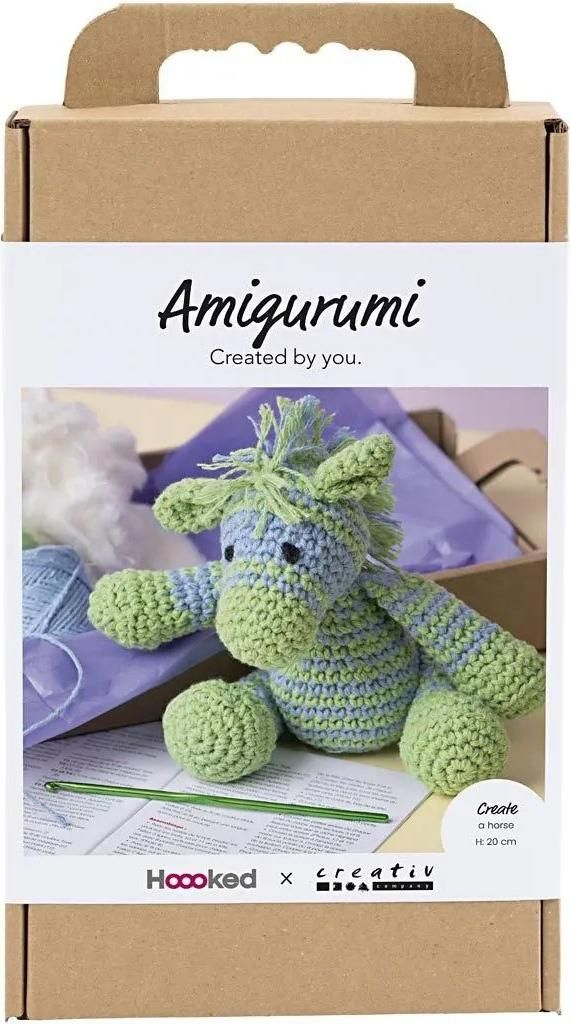 creativ company Kreativ Set Amigurumi Zebra hellblau/hellgrün