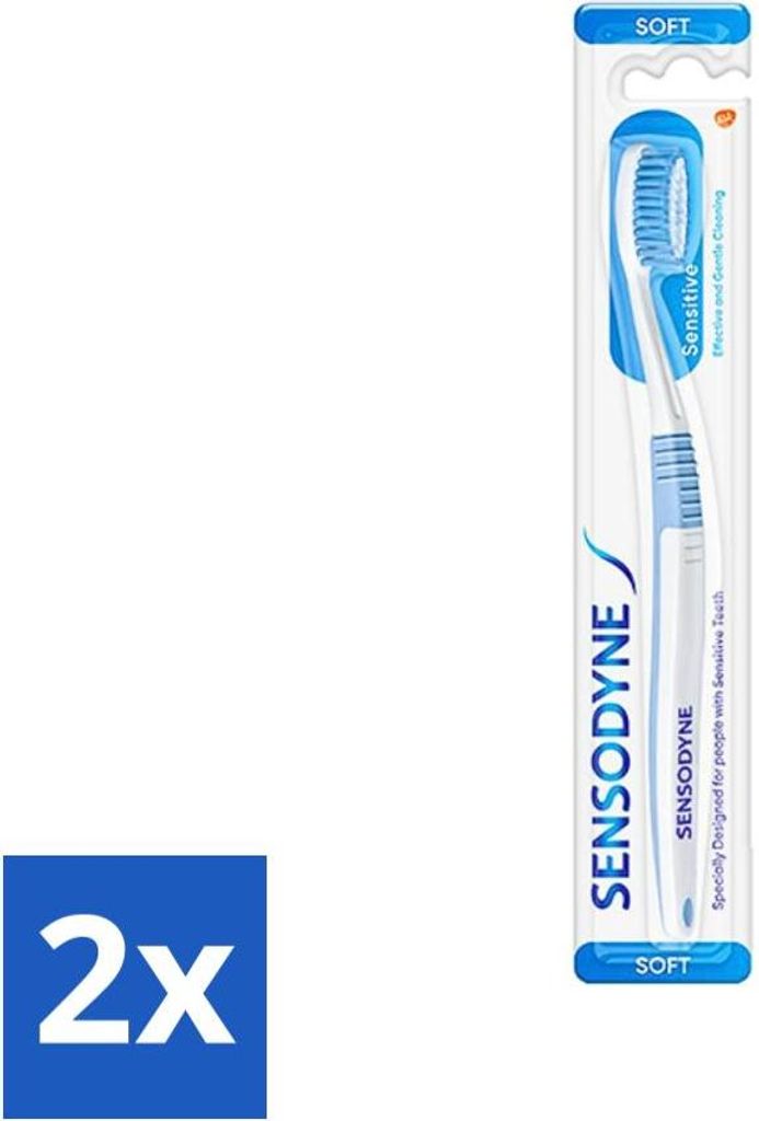Sensodyne Zahnbürste – Weich – Für empfindliche Zähne – 1 Zahnbürste - Vorteilspack - 2 Stücke