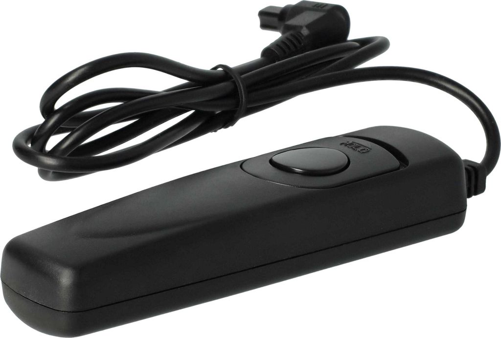 vhbw Fernauslöser Fernbedienung Kabel kompatibel mit Canon EOS 6D Mark II, 5D, 5D Mark III, 5D Mark II, 7D Kamera, 1 m, 2-stufige Auslösefunktion