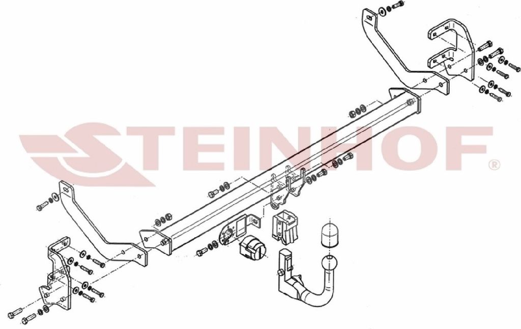 Z546212 Anhängerkupplung passend für CITROEN C5 05/2008-2017 abnehmbar
