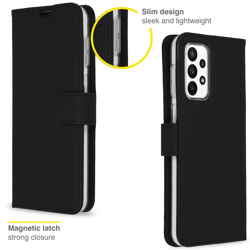 Custodia a Libro Samsung Galaxy A23 5G Accezz - Sicura e Comoda Nera - 6