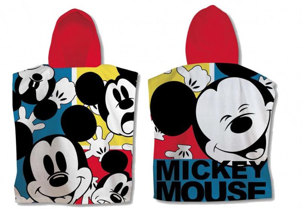 Mickey Mouse Maus Badeponcho Badetuch 50 x 100 cm 