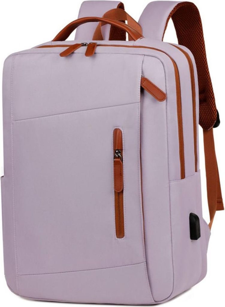 Damen Rucksack Schultertasche Damentaschen Cityrucksack Businessrucksack Florals Lila