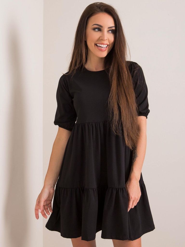Rue Paris Minikleid für Frauen Begi schwarz M