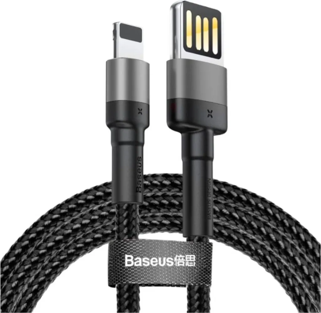 Baseus 6953156283343 cavo lightning 1 m nero, grigio