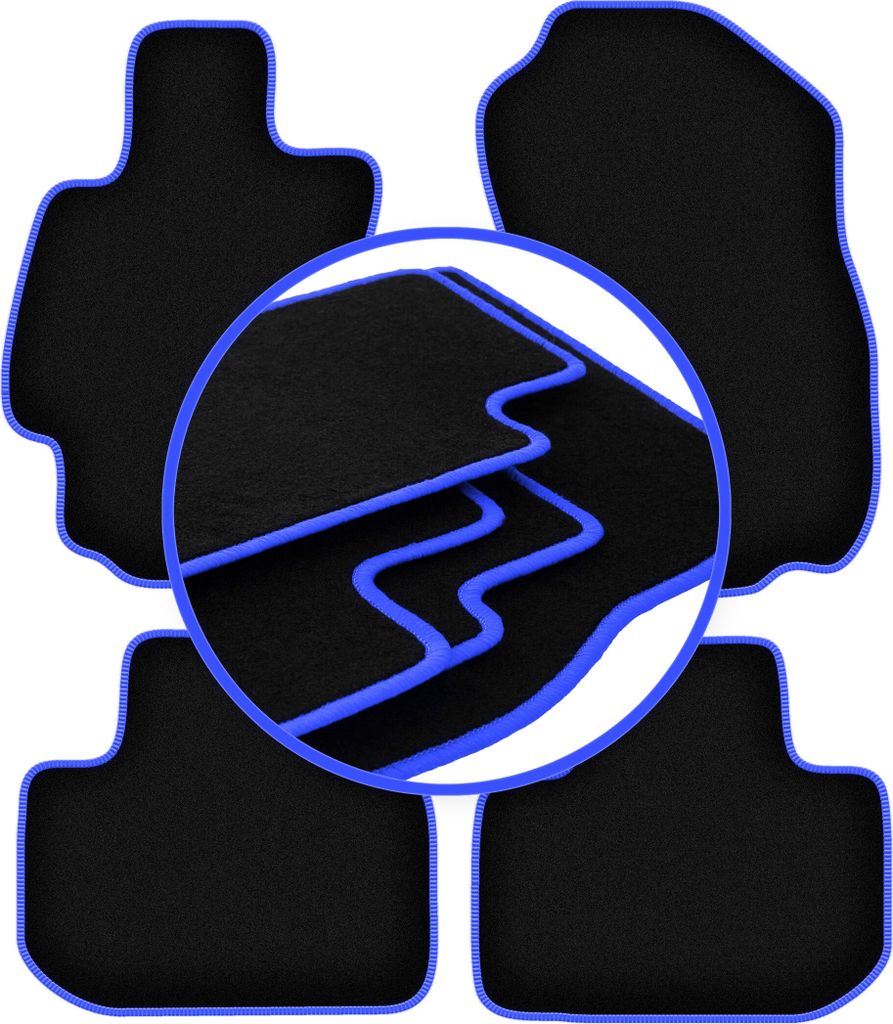 CARLUX-BLUE Autofußmatten für: Subaru Outback Limousine, Kombi (2009-)