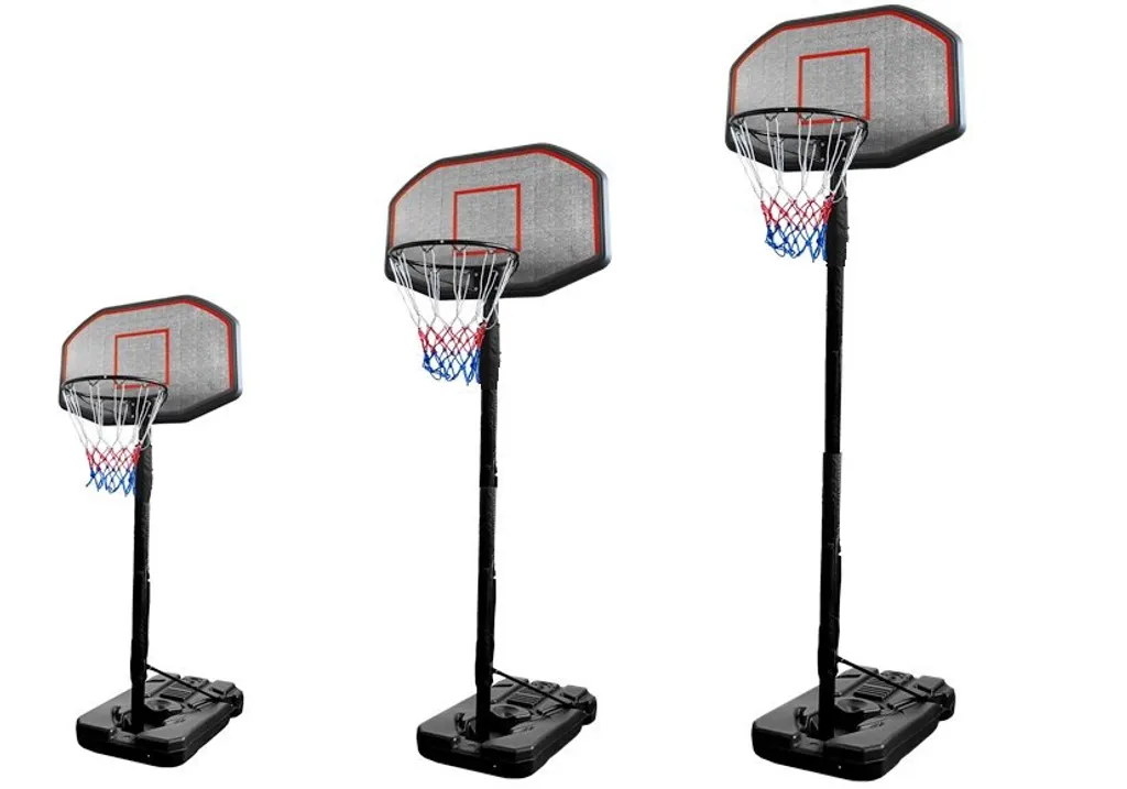 Panier de Basket Mobile avec Pied Ajustable de 200cm à 300cm Extérieur