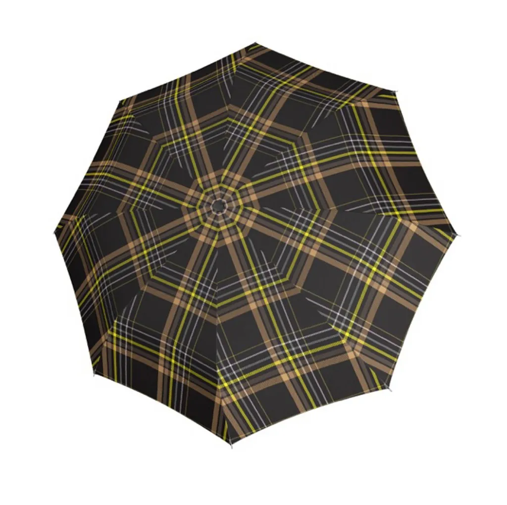 Parapluie automatique Magic Fiber Check doppler résistant au vent Karo