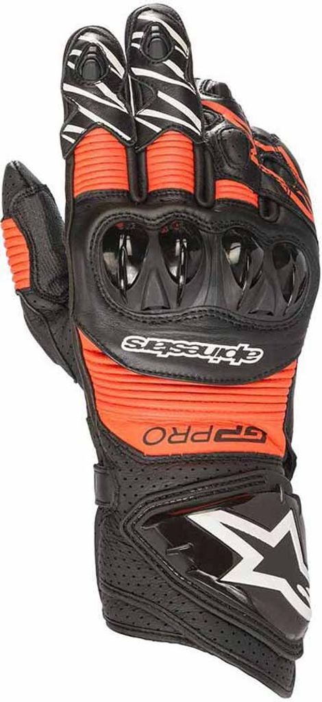 Guanti Alpinestars GP Pro R3 Nero/Rosso Fluorescente M Immagine del prodotto 