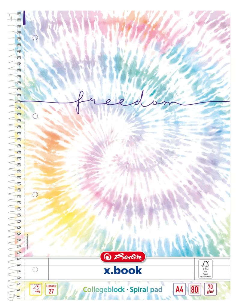 herlitz 50044122 herlitz Collegeblock x.book Freedom Immagine del prodotto 