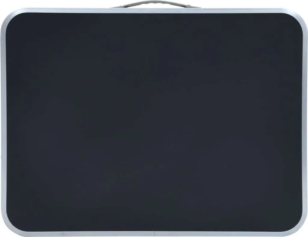 Table de camping pliable aluminium 60x45 cm gris structure compacte