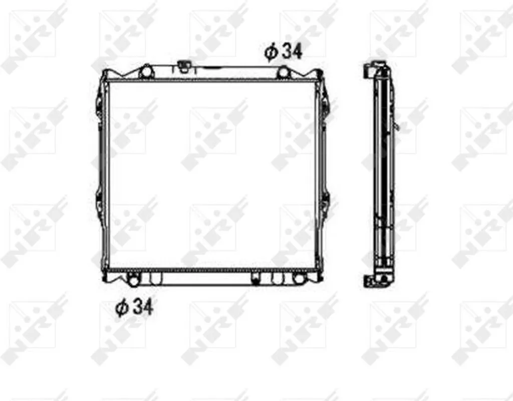 Radiateur Aluminium NRF 53708 pour 4 Runners - Technologie OE 1640075160