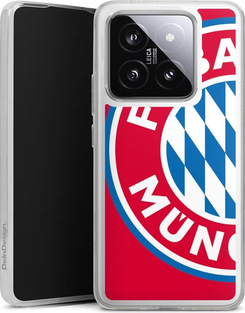 DeinDesign Handyhülle für Xiaomi 14T Pro Silikon Hülle Case Smartphone Schutzhülle FC Bayern München FCB Offizielles Lizenzprodukt