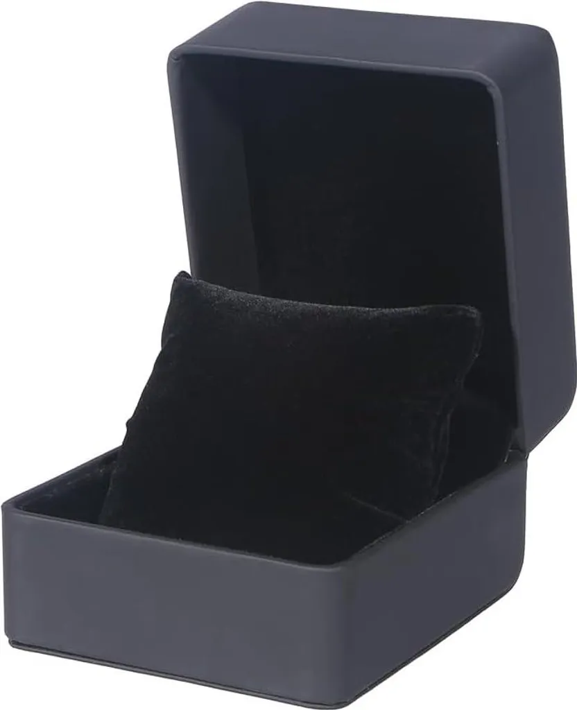 Boîte Montres Premium en Riz et Carbone avec Support pour Colliers