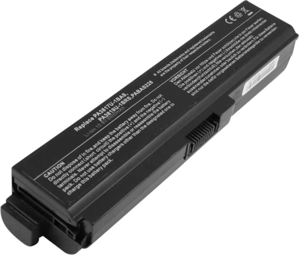 Batteria 9 Celle Toshiba L750 6600mAh 10.8V Avizar Ricambio Nero