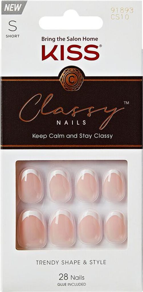 Kiss | Künstliche Nägel - Pink - 28 Stück - Nagelset - Nagelkunst