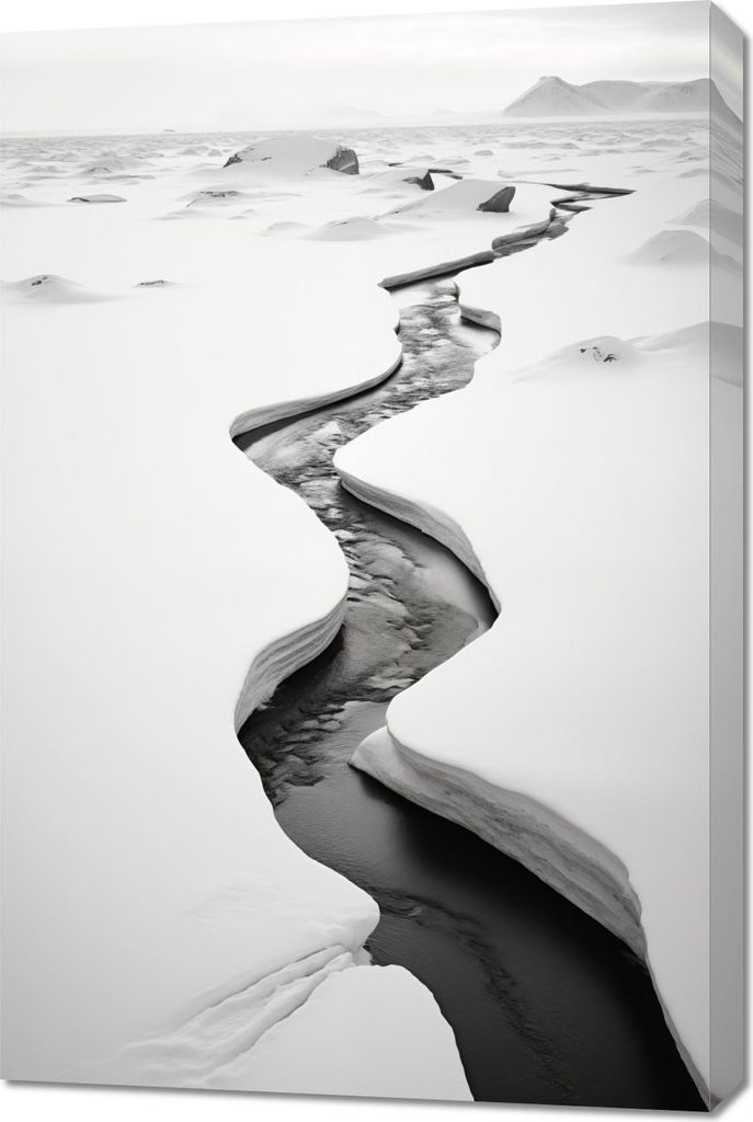 Bild 60x90cm Frostspalten