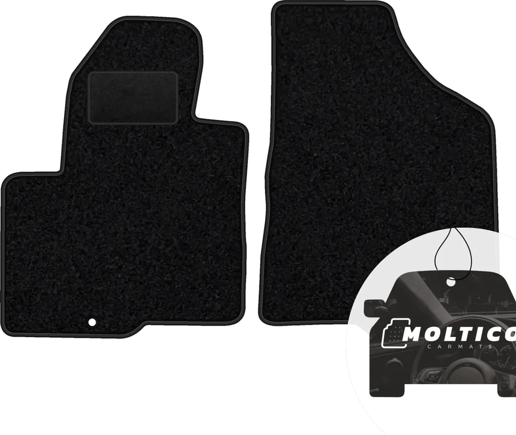Tappetini Hyundai Santa Fe II 2006-2009 moto-MOLTICO Velours Nero 2pz
