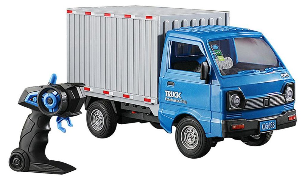 Ferngesteuerter LKW, 2,4 GHz, 1/16, ferngesteuertes Transportauto, Spruehfahrzeug, in mehrere Richtungen fahrendes ferngesteuertes Auto, brillantes...