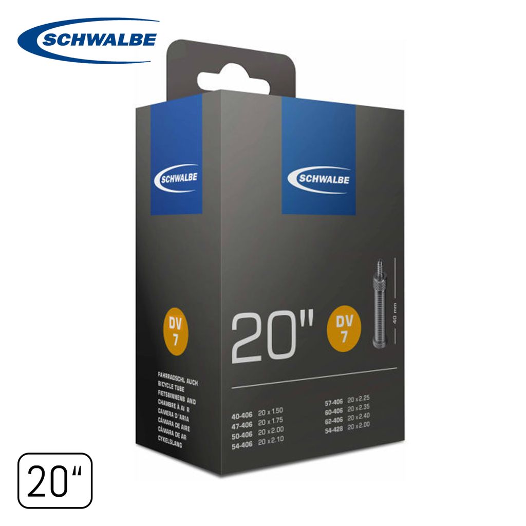 Schwalbe 10415611 bicycle inner tube Dunlop valve 20" 40 - Image du produit 