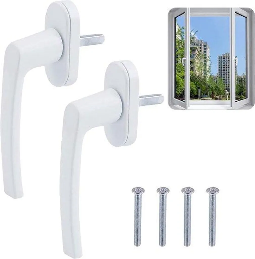 Ferrure d'angle 45° pour fenêtre alu avec poignée de porte de 35 mm