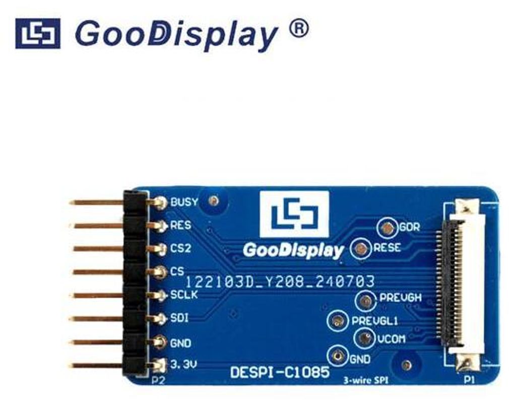 GoodDisplay 10.85-zoll E-Ink / ePaper Display HAT Adapter Board, DESPI-C1085
