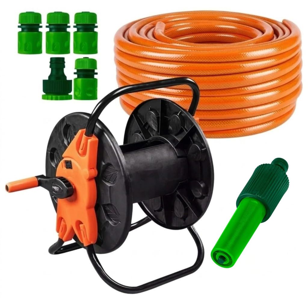 NEO TOOLS Gartenschlauch Set 30m 1/2 Zoll mit Produktbild 