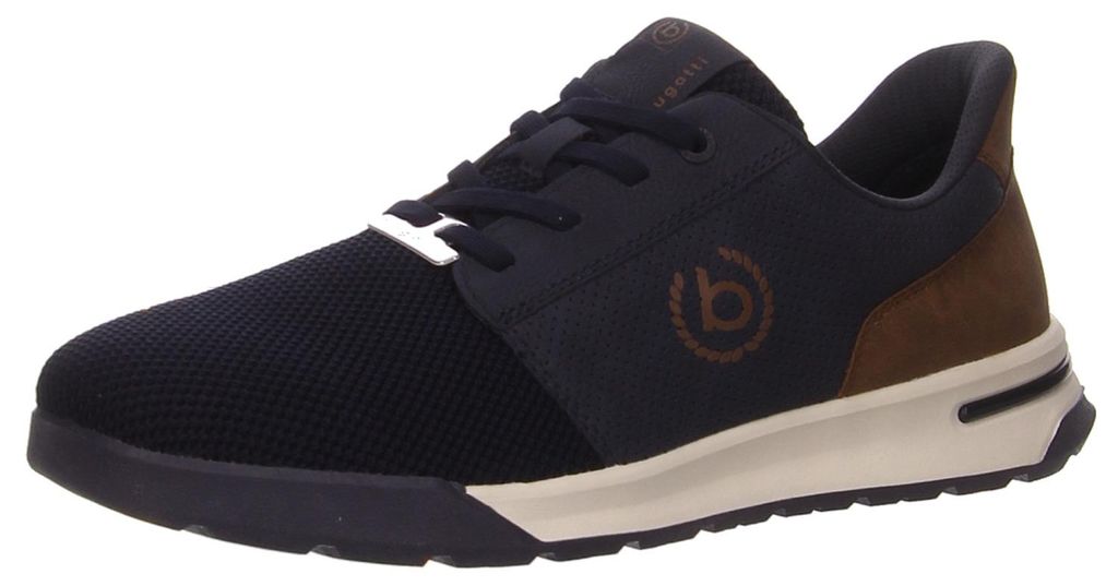 Bugatti Schnürhalbschuhe bequem in blau, Gr. 44