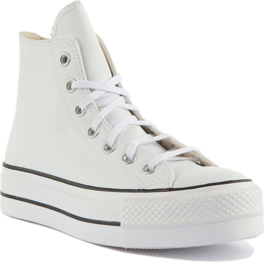 Converse Chuck Taylor All Star Lift Hi Frauen Leder Plateau Turnschuhe Weiß – undefined / Weiß