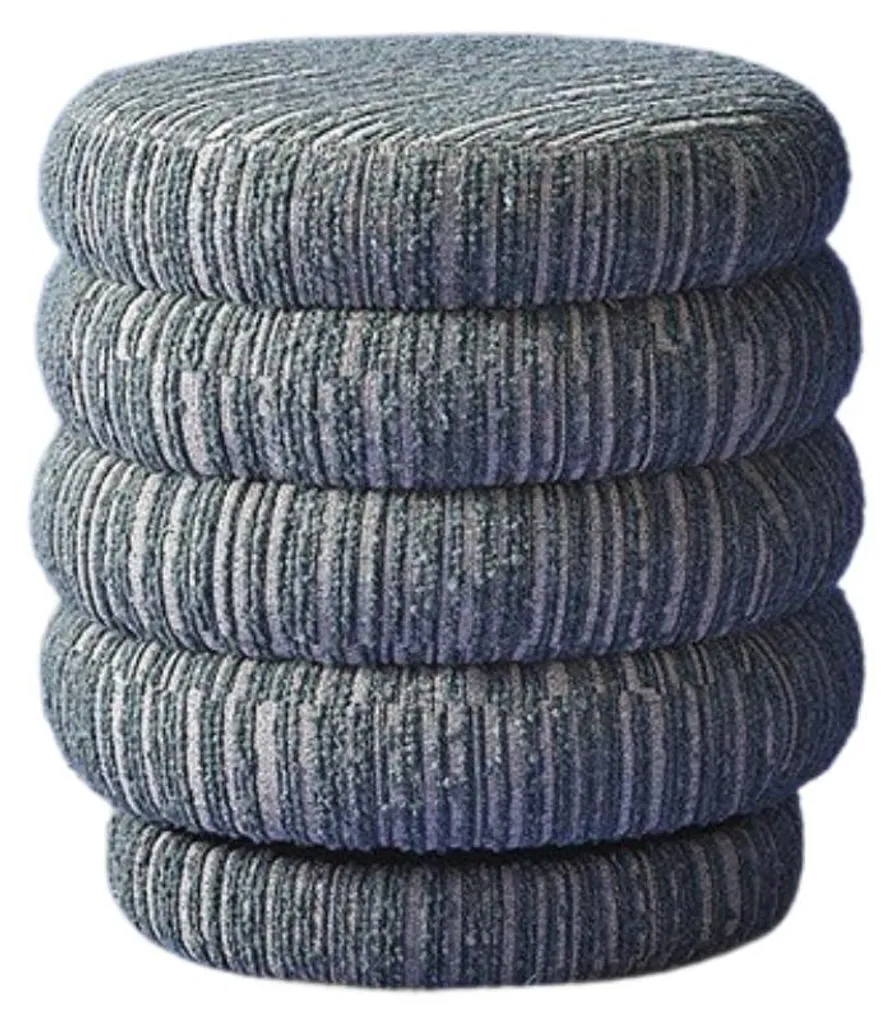 Siège Pivotant Gain de Place en Tissu Vert pour Table BIBENDUM