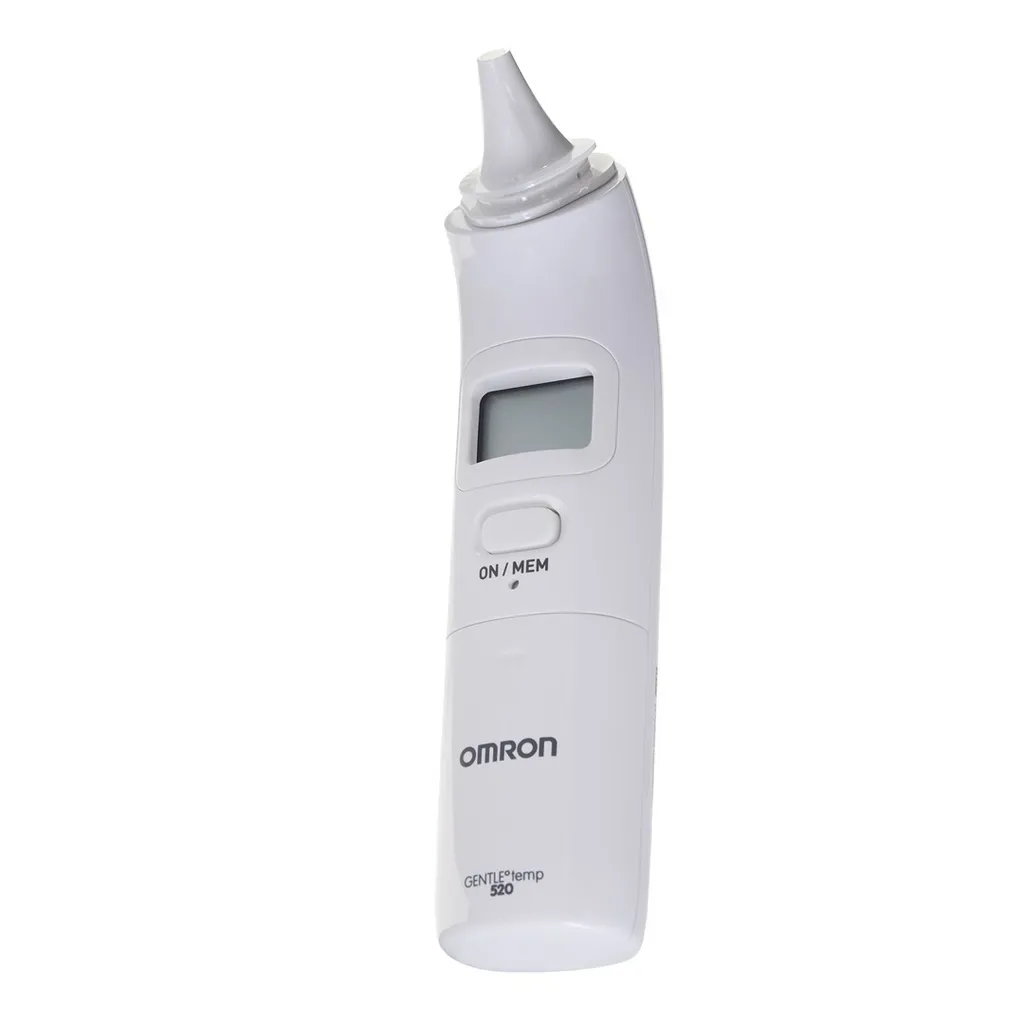 Thermomètre Infrarouge Auriculaire Blanc pour Adulte et Enfant Omron 520