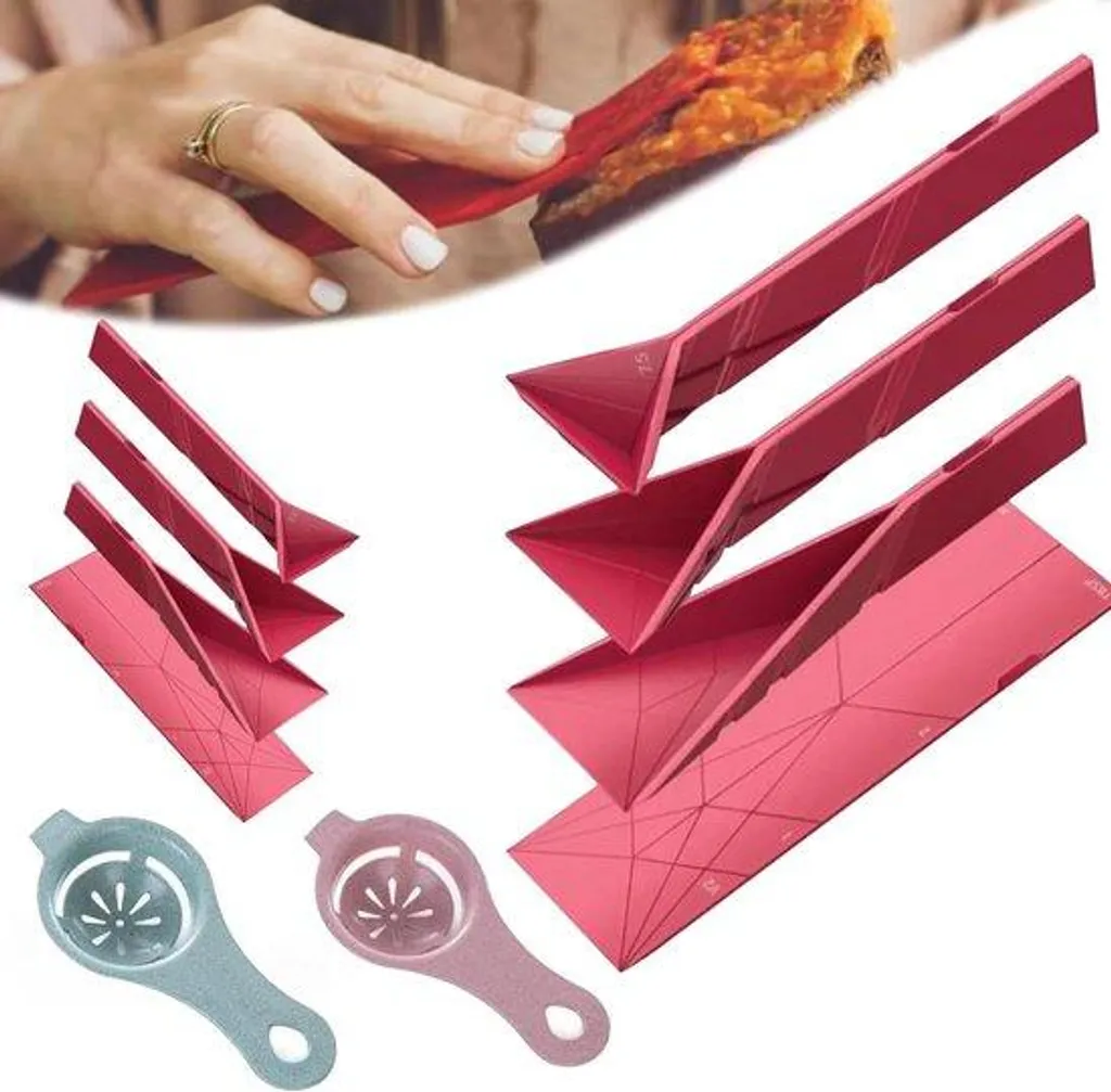 Cuillères en silicone anti-rayures rouges - Lot de 10 pour vos poêles