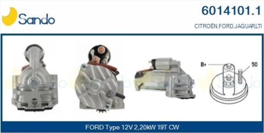1 Starter Sando 6014101.1 für Ford Rover