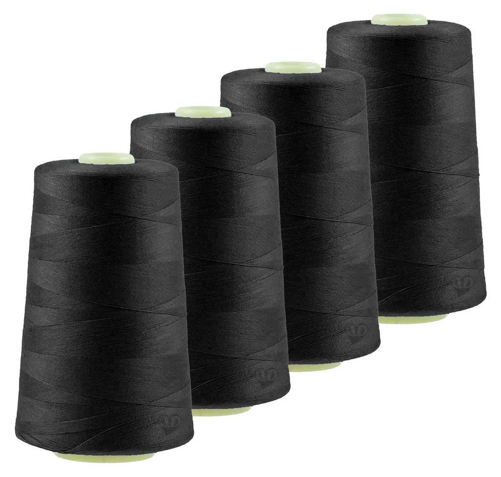 4 x 4572m Qualitäts Overlock-Garn Overlock-Nähgarn  Farbe Produktbild 