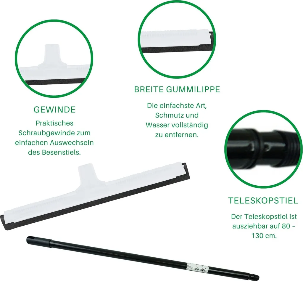 Novaliv 10x Spatola Acqua Auto e Garage con Prolunga Telescopica