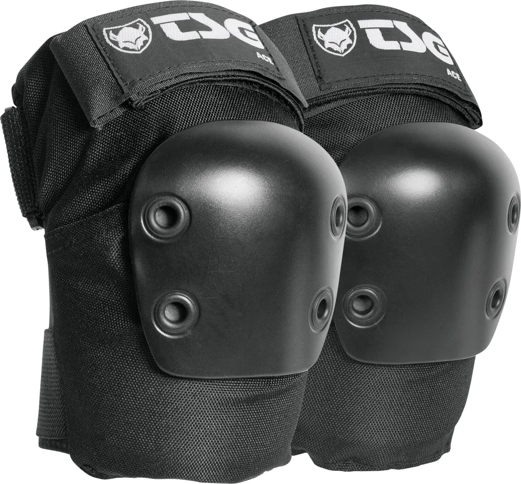 Coudillères TSG Ace Noir S - Rembourrage Anti-Choc et Confort Ergonomique