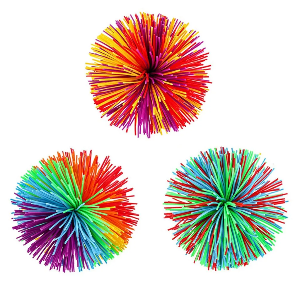 Lot 3 Pompons Silicone Multicolores Résistants et Faciles à Nettoyer