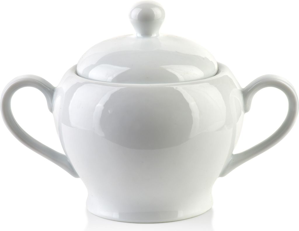 Zuckerdose Porzellan MONDEX BASIC 11x17,5x11,5 cm Weiß 1 Stück