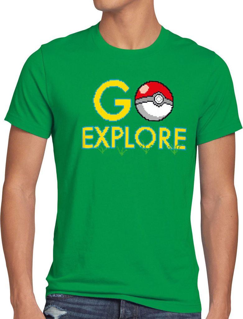 BaumwolleCloud GO Explore Herren T-Shirt monster spiel online