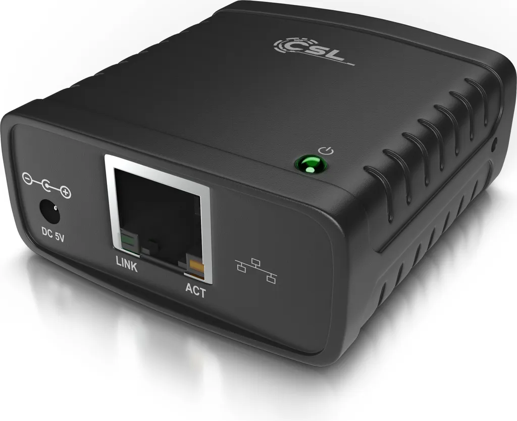 Serveur d'impression USB Fast Ethernet compatible Windows 10 et MacOS