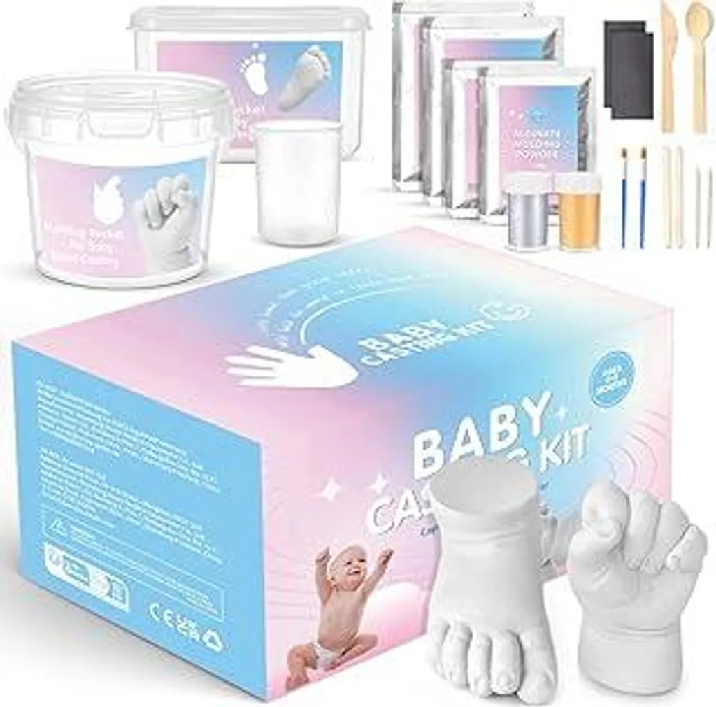 Kit Impronte Mani e Piedi Neonato Taricor - Gesso 3D Sicuro Atossico