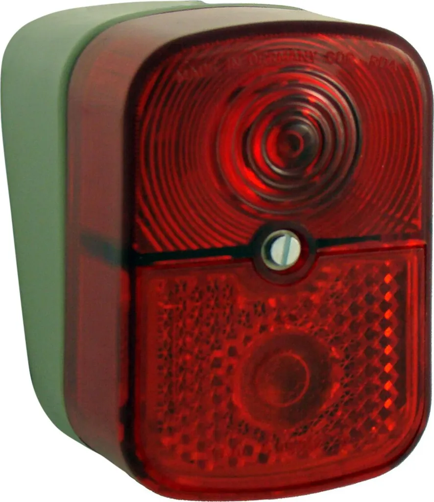 Feu arrière Angular rouge Simson SR4-4 Hawk avec cabochon renforcé 6V - 7